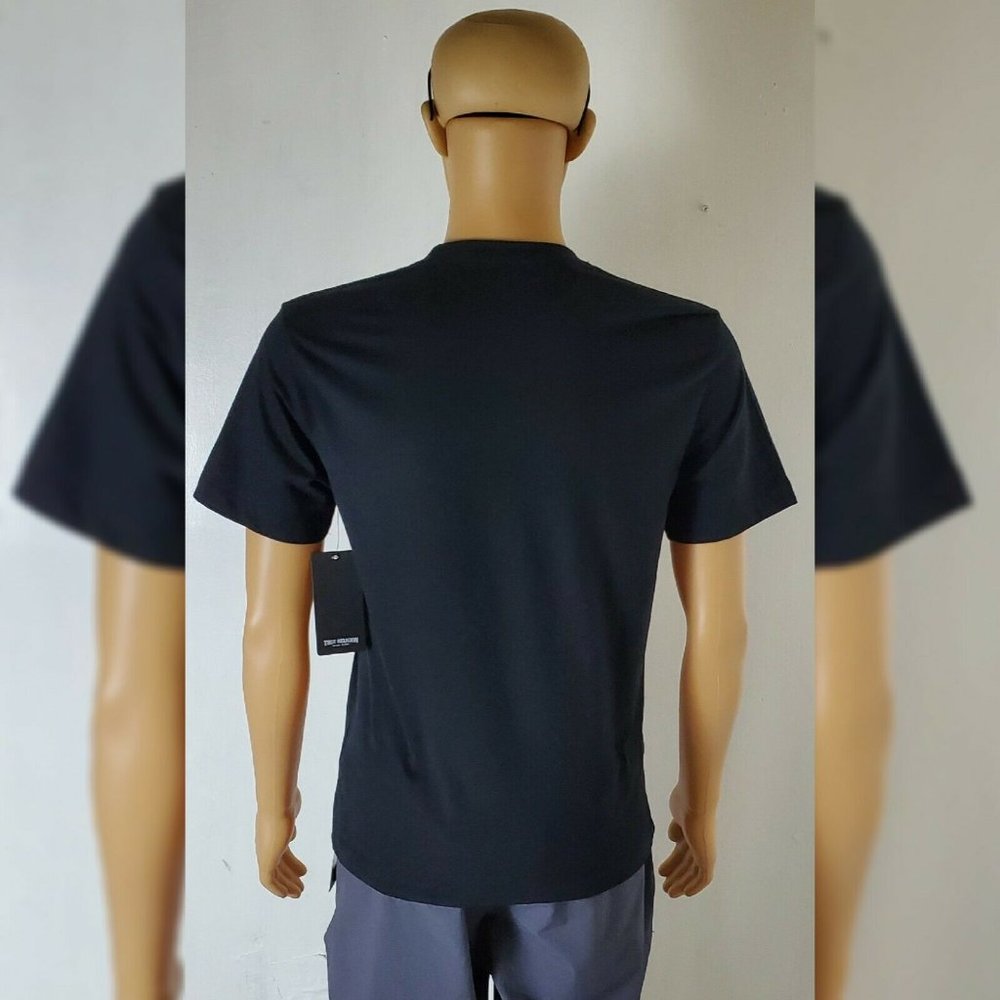 TRUE RELIGION BUDDHA FOIL PANE SS TEE MEN'S SHORT SLEEVE CREW NECK - Picture 5 of 7